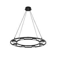 Люстра подвесная Torina 8340/8 Lumion чёрная на 8 ламп, основание чёрное в стиле минимализм Люстра подвесная Torina 8340/8 Lumion чёрная на 8 ламп, основание чёрное в стиле минимализм